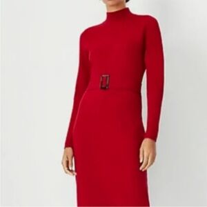 NWT Ann Taylor Sheath Dress Red Size XS